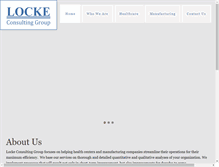 Tablet Screenshot of lockeconsultinggroup.com